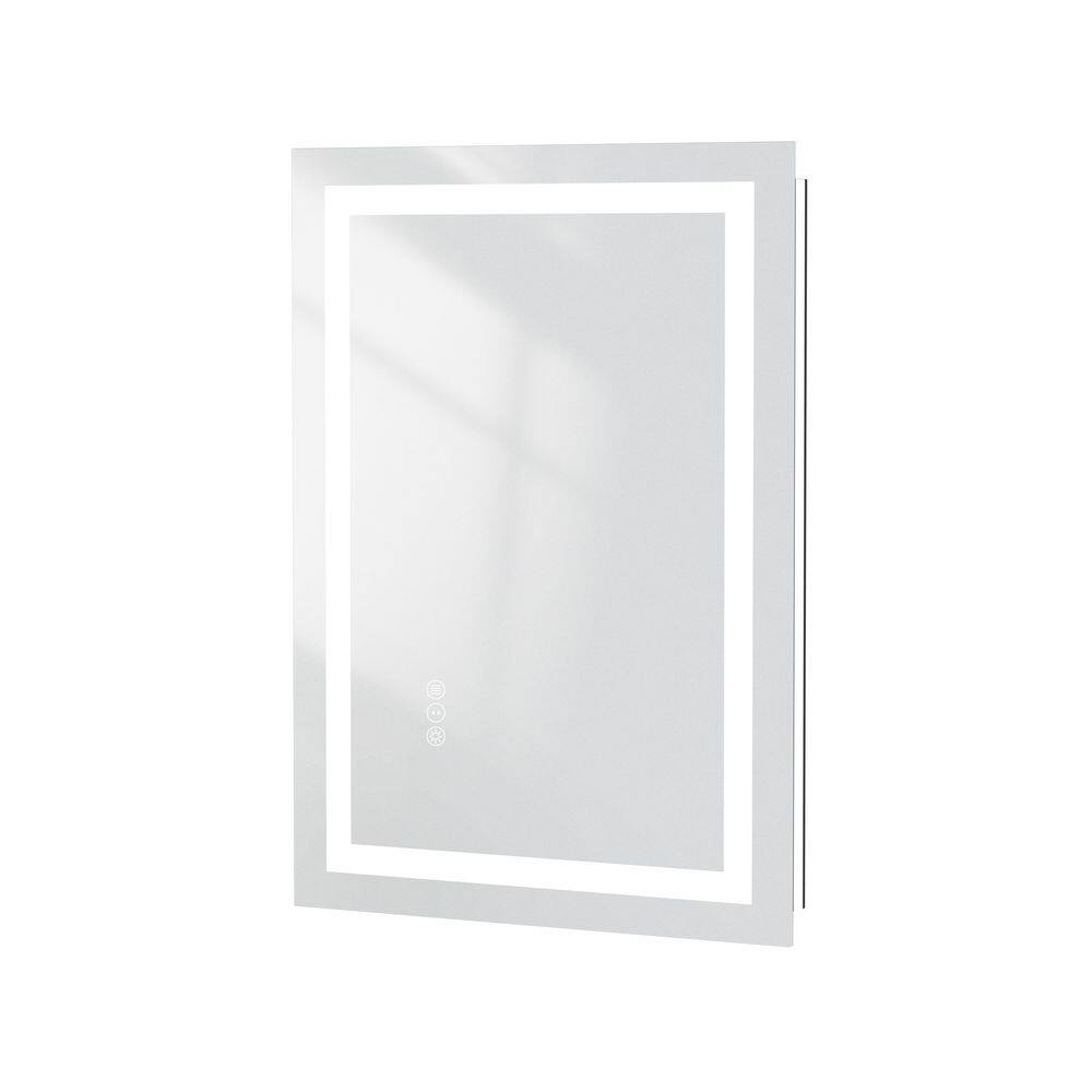 36 in. W x 24 in. H Small Rectangular Frameless LED Light Dimmable Anti-Fog wall mount Bathroom Vanity Mirror price history on PriceWatchPro