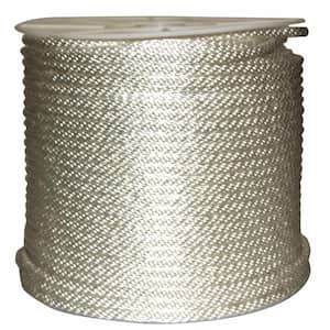 3/8 in. x 500 ft. Solid Braided Nylon Rope White