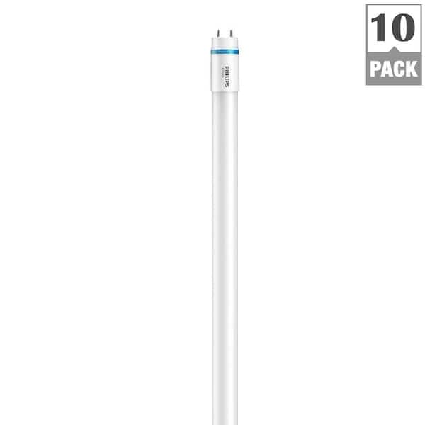 Philips InstantFit 4 ft. T8 32-Watt Soft White Linear LED Light Bulbs (10-Pack)