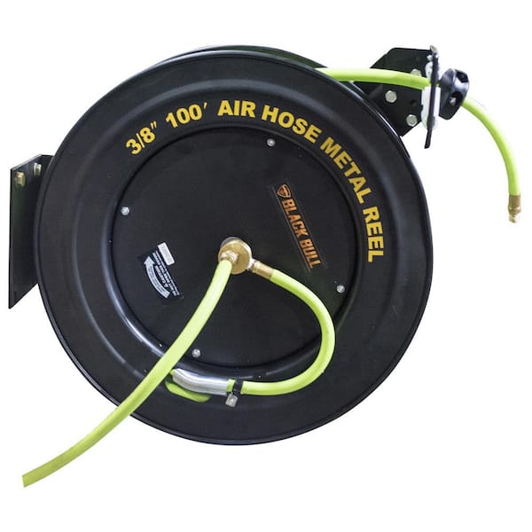 BLACK BULL 100 ft. Retractable Air Hose Reel with Auto Rewind 807202 - The  Home Depot