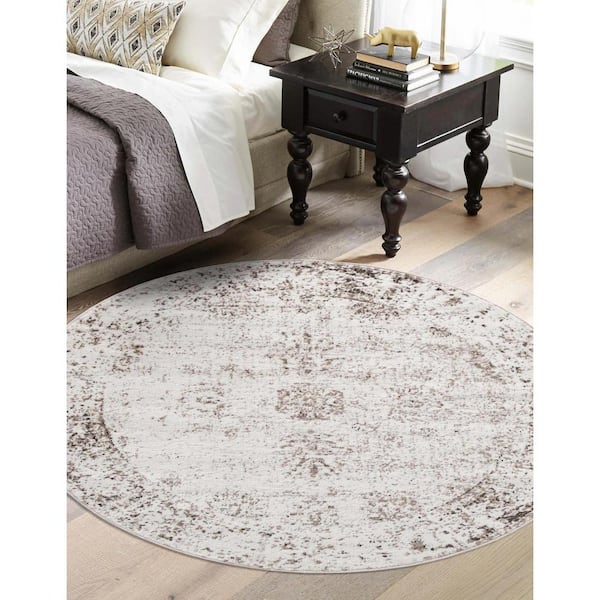 Sofia Casino Beige 7 ft. x 7 ft. Area Rug