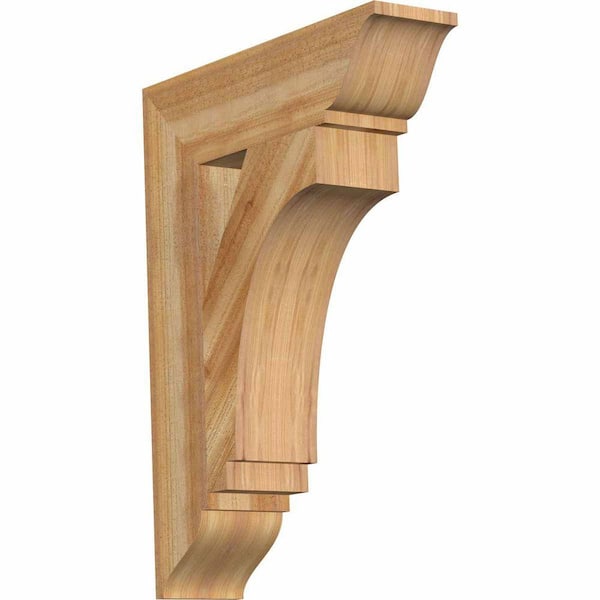 Ekena Millwork 6 in. x 32 in. x 24 in. Western Red Cedar Imperial Traditional Rough Sawn Bracket