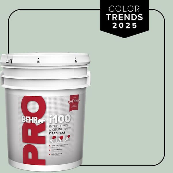 5 gal. #PPU11-13 Frosted Jade Dead Flat Interior Paint