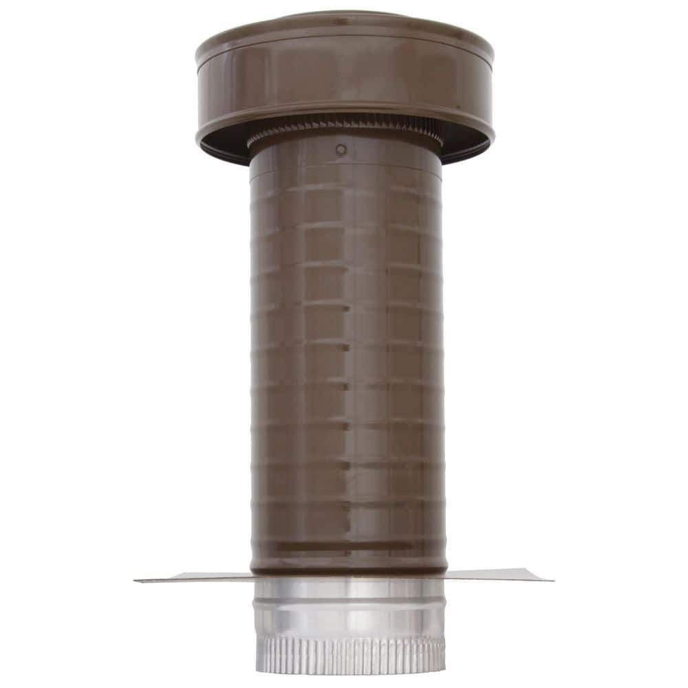 5 in. Dia. Aluminum Keepa Roof Jack with 2 in. Tail Pipe in Brown