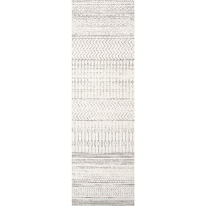 Nova Stripes Gray 2 ft. x 14 ft. Runner Rug