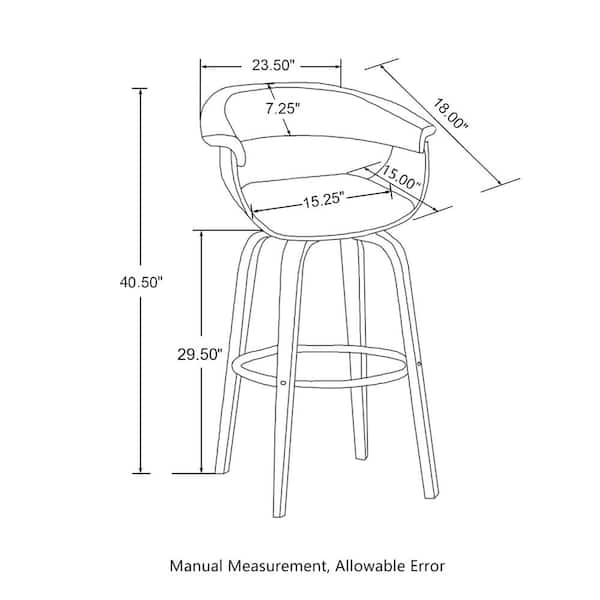 Glitzhome 29.50 in. Seat Height Modern Wood Fabric Black 360 Glitzhome 29.50 in. Seat Height Modern Wood Fabric Black 360
