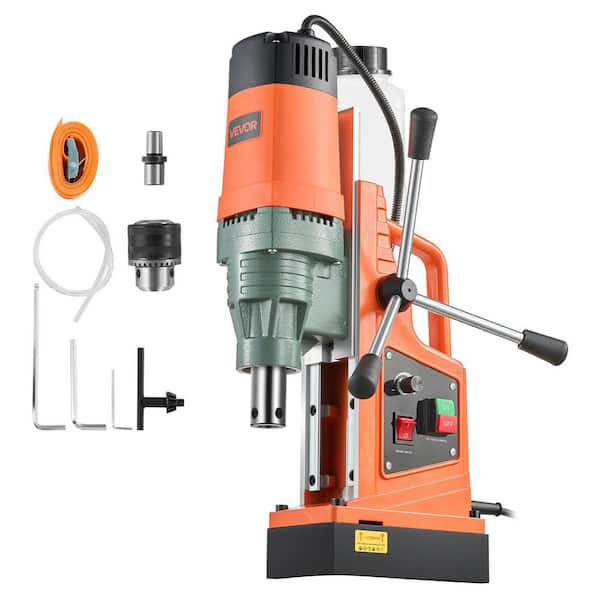 Magnetic Drill, 1550W Motor 2 in. Boring Diameter, 2922 lbf Portable Electric Mag Drill Press, 0-500 RPM Variable Speed