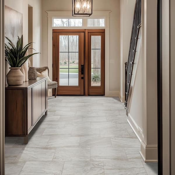 Vigo Gris Matte Stone Look Ceramic Tile 12 in. x 24 in., Floor and Wall (448 sq. ft. /Pallet)