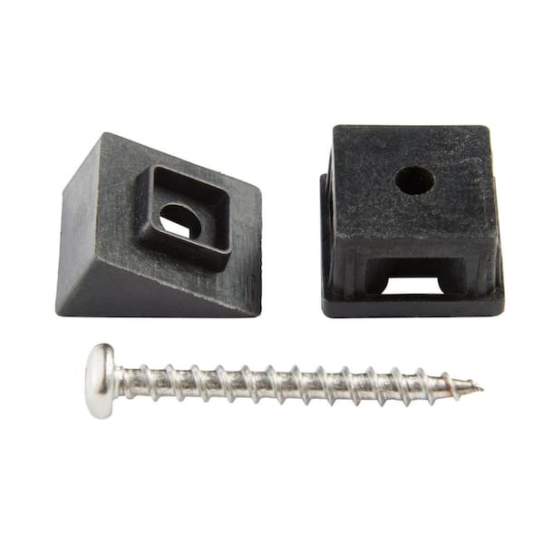 Precision Black Square Plastic Baluster Connectors (20-Pack)