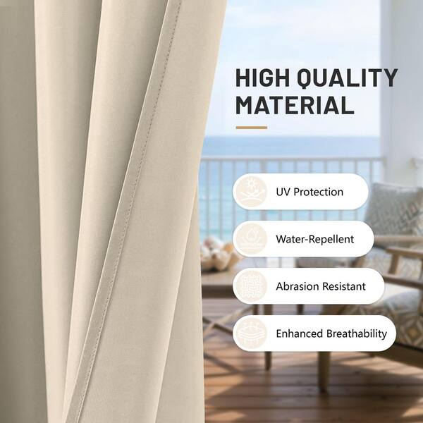 WNP 10 ft. x 13 ft. Universal Outdoor Privacy Curtains, Gazebo