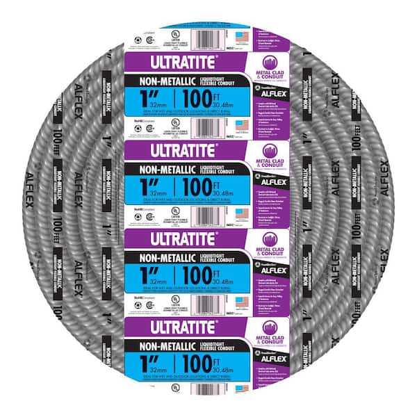 1 in. x 100 ft. Ultratite Liquidtight Flexible Non-Metallic PVC Conduit