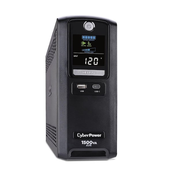 CyberPower LX1500GU3 1500VA 12-Outlet UPS RJ45 COAX USB Charging - 3