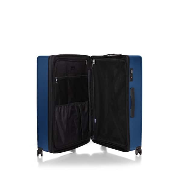 J&V TEXTILES Roberto Cavalli Luxury 3-Piece Navy Expandable Hard