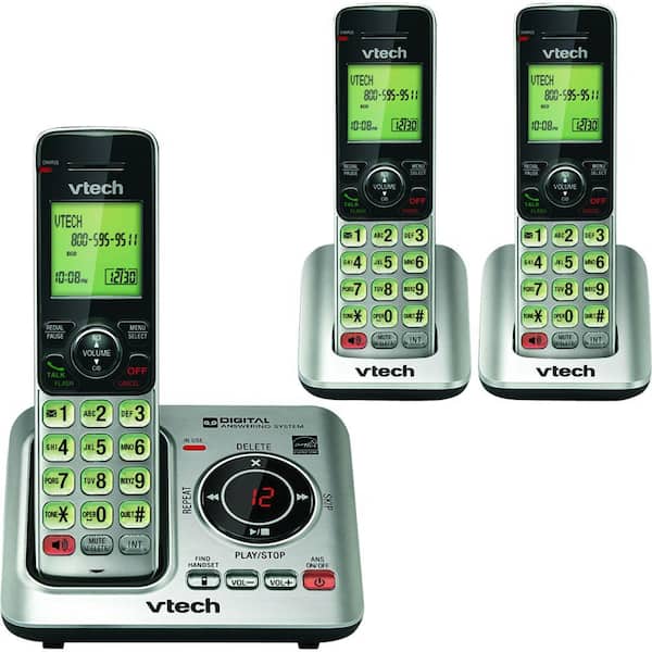 VTech 3 Handset Cordless Answering System with Caller ID and Call Waiting