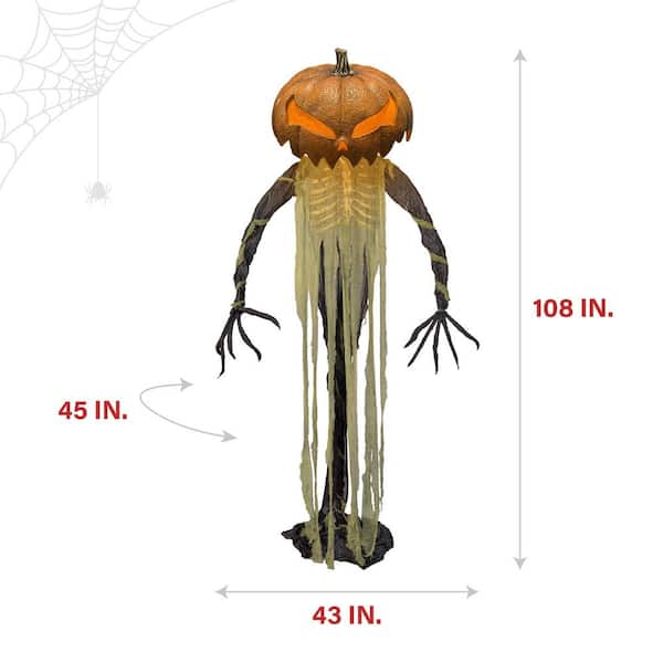 9 ft. Pumpkin Sentinel by Tekky, Premium Halloween Animatronic