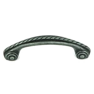 Charleston 3 in. Center-to-Center Swedish Iron Rope Design Arch Cabinet Pull (10-Pack)