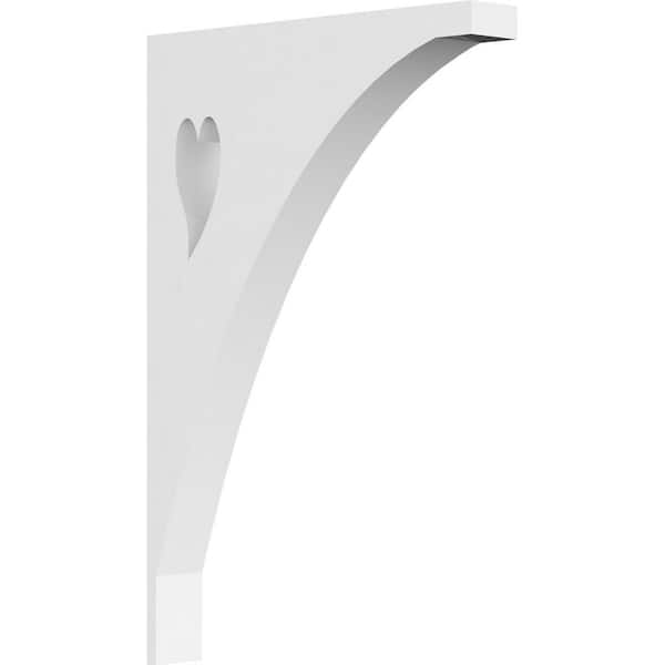 Ekena Millwork 5/8 in. W x 6 in. H x 4 in. D PVC Winston Bracket