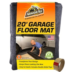 Garage Floor Mat 7 ft. 4 in. W x 20 ft. L Charcoal Commercial/Residential Absorbent Waterproof Garage Flooring Rolls