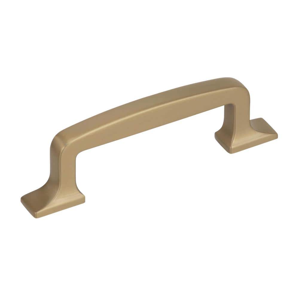 Westerly 3 in. (76mm) Modern Golden Champagne Arch Cabinet Pull