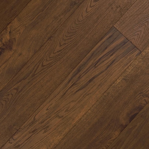 Dawn White Oak 3/8 in. T x 7.5 in. W Wire Brushed Engineered Hardwood Flooring (30.9 sqft/case)