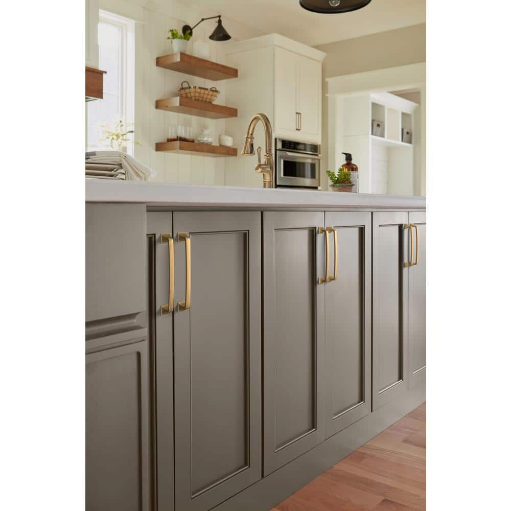Champagne Bronze Traditional Cabinet Drawer Pull with Mounting Hardware