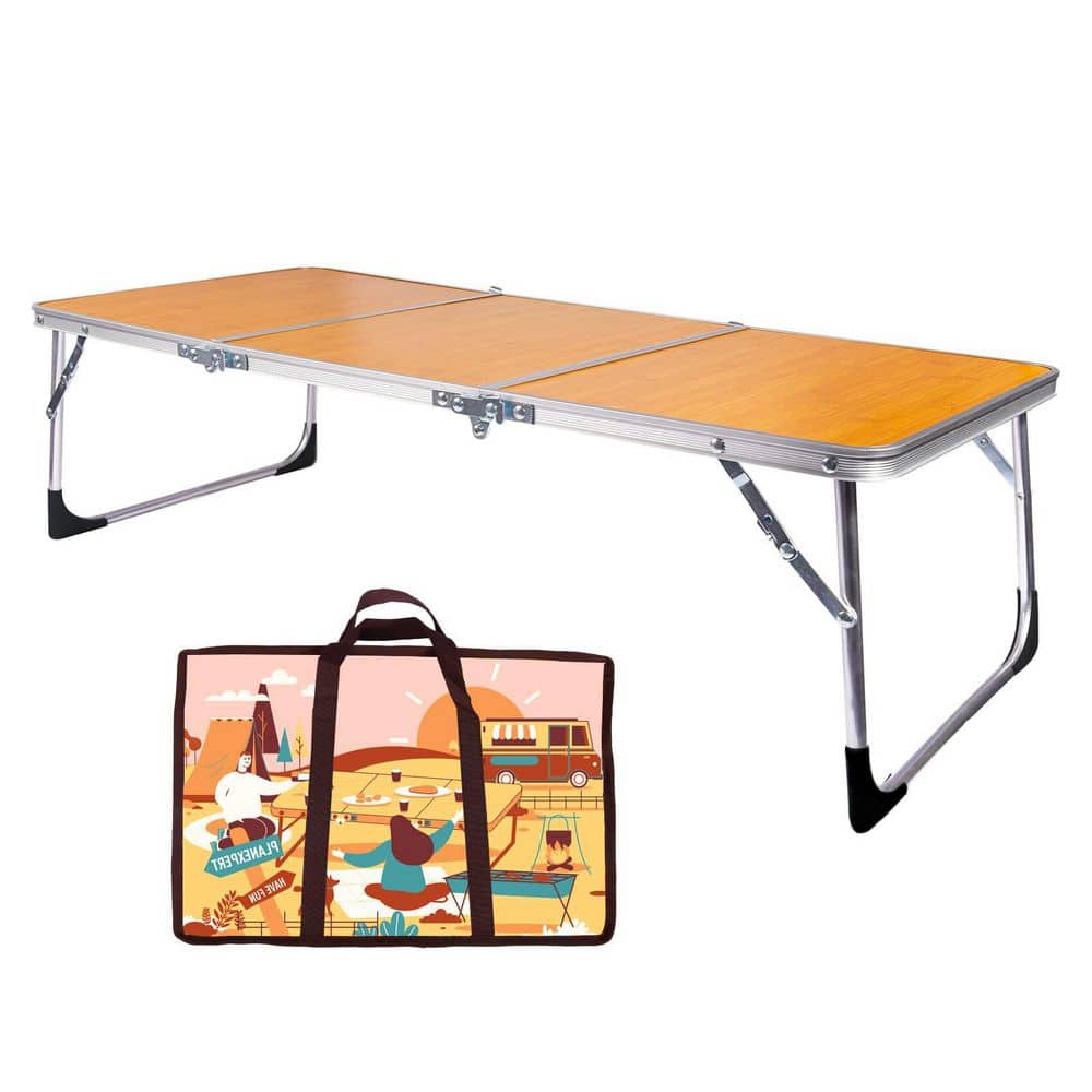 3 ft. Portable Folding Camping Table with Aluminum Legs, Lightweight Beach 