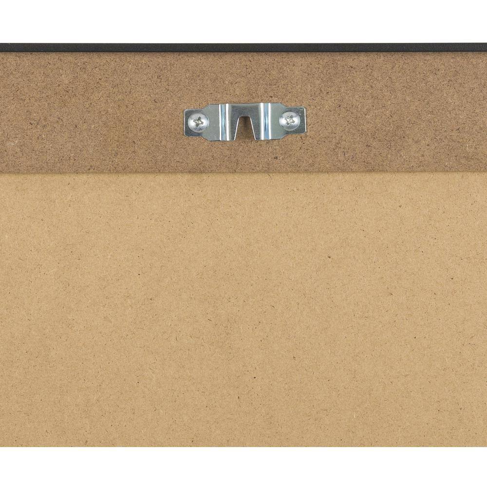 Elegant Rectangular Silver & Gold Brushed Metal Mirror 41"x30"