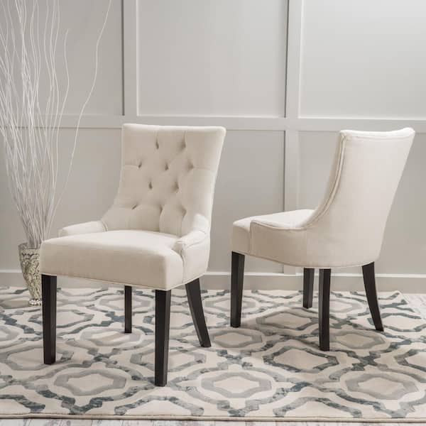 Hayden Beige Upholstered Dining Chairs (Set of 2)