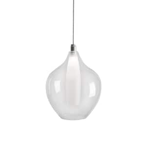 Victoria 7 in. 1 Light 3-Watt Chrome Integrated LED Pendant Light