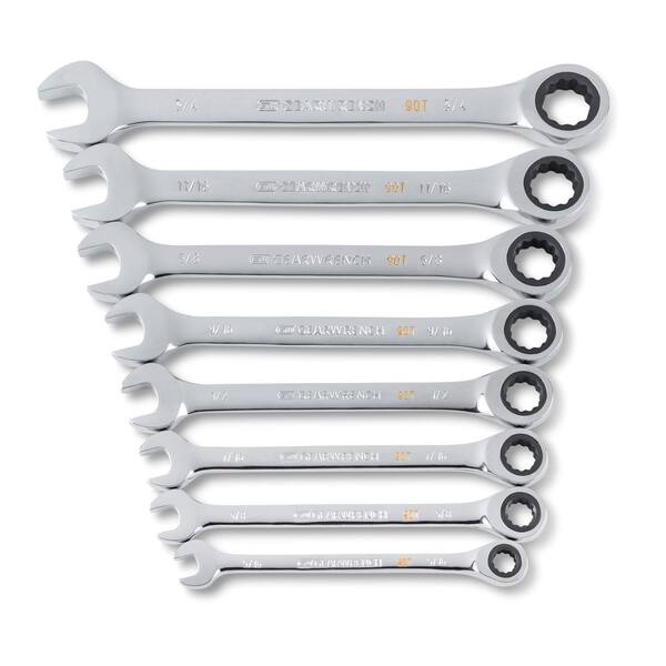 SAE/Metric 16 Pc Open End Wrench Set 