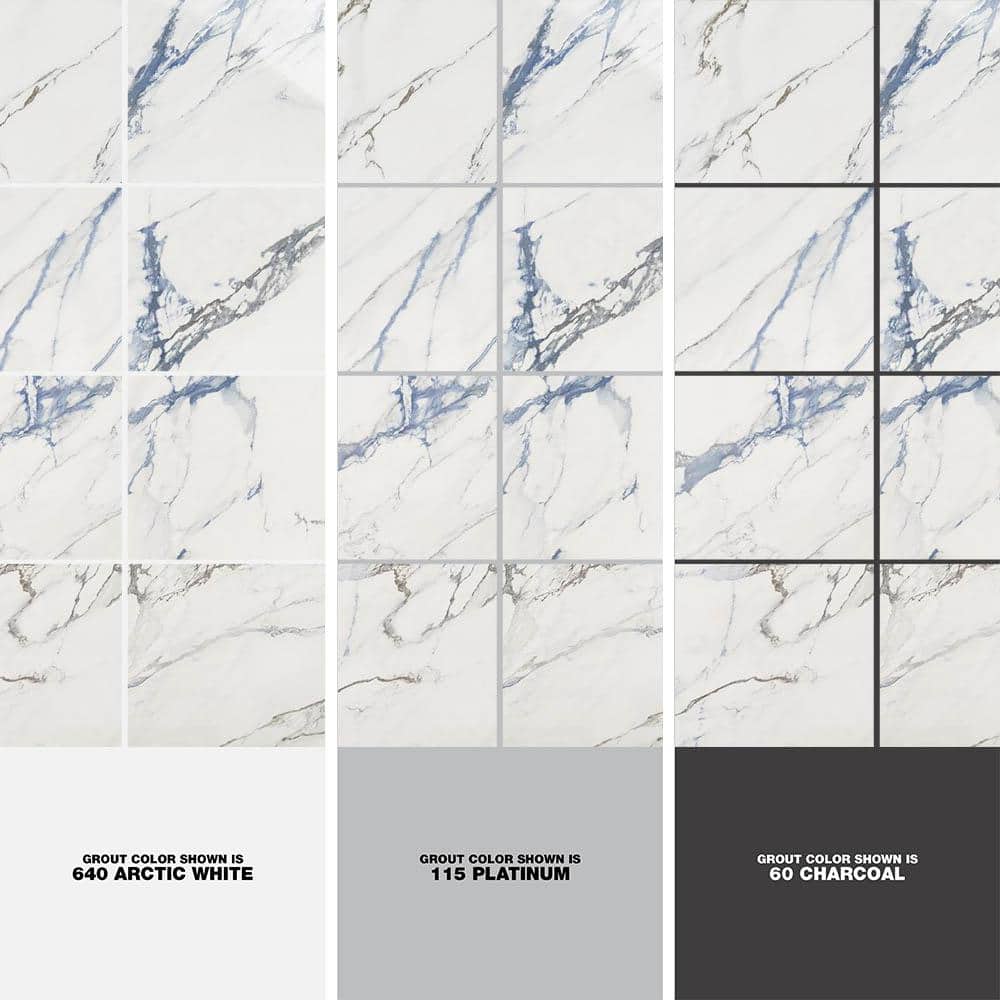 Calacatta Indigo 12" x 24" Polished Porcelain Floor and Wall Tile