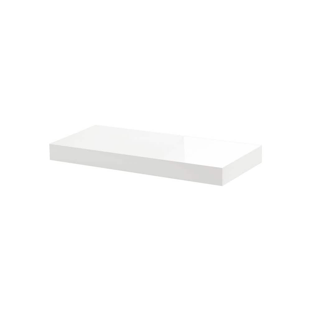 UPC 816658010663 product image for BIG BOY 17.5 in. x 9.8 in. x 2 in. White High Gloss MDF Floating Decorative Wall | upcitemdb.com