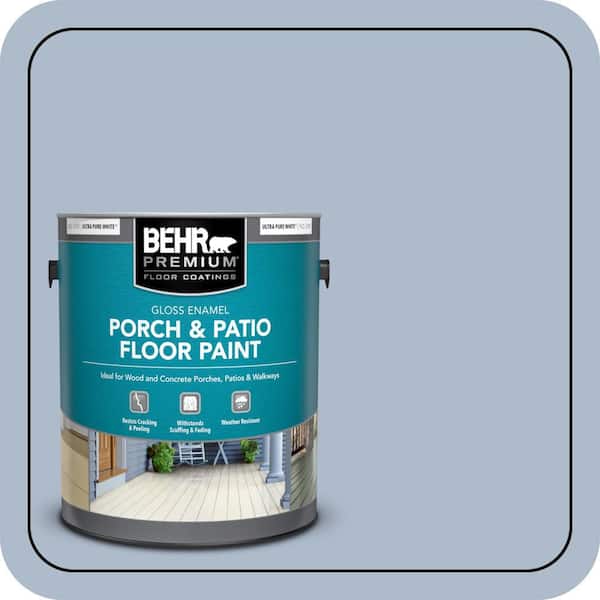 1 gal. #PPU15-16 Simply Blue Gloss Enamel Interior/Exterior Porch and Patio Floor Paint