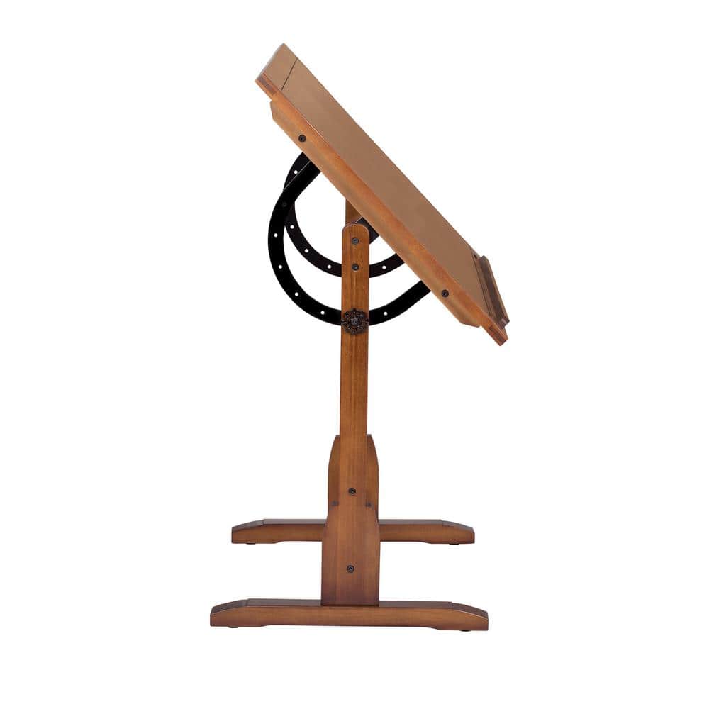 Rustic Oak Solid Wood Traditional Craft Desk
