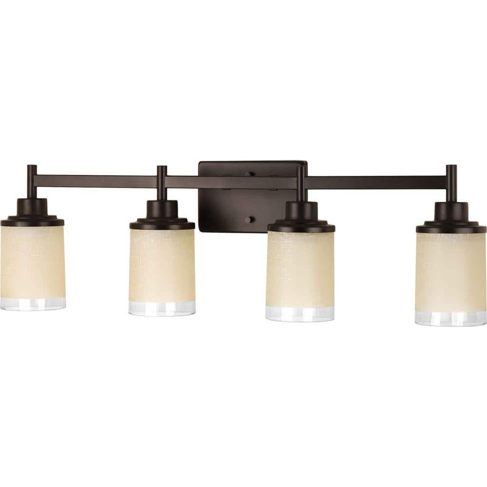Antique Bronze 31" Alexa-Enabled 4-Light Bath Vanity Fixture