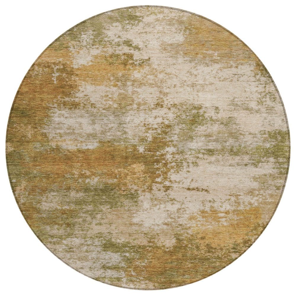 Chantille Machine Washable Indoor/Outdoor Abstract ACN2064 Copper 8 ft. x 8 ft. Area Rug price history on PriceWatchPro