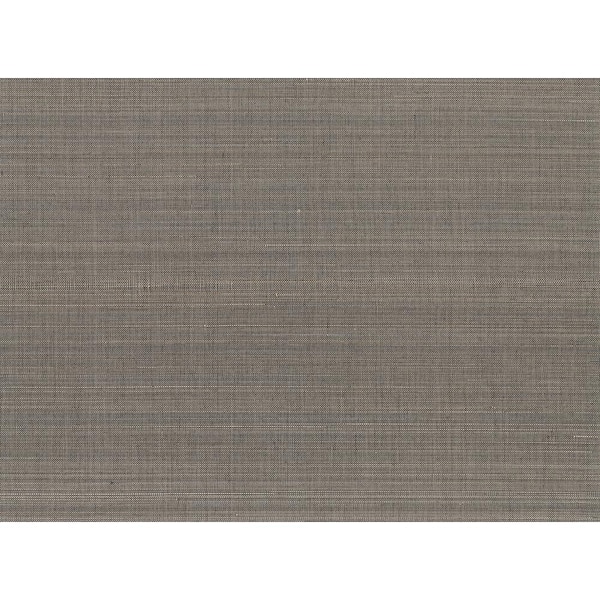 A-Street Prints Tiemao Brown Abaca Grasscloth Brown Wallpaper Sample