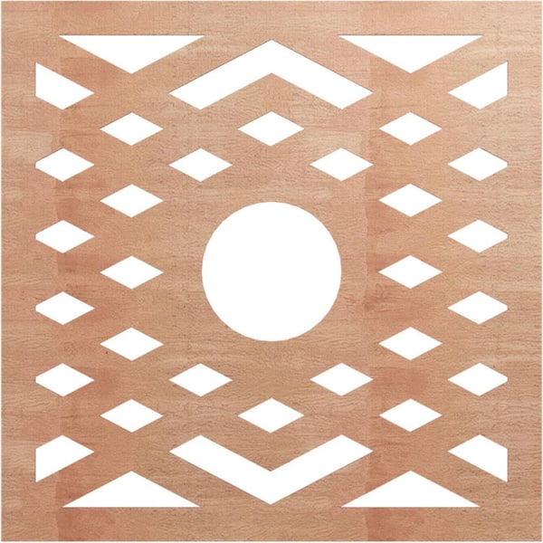 Ekena Millwork 0.25 in. x 40 in. x 40 in. Wood Medallion Moulding