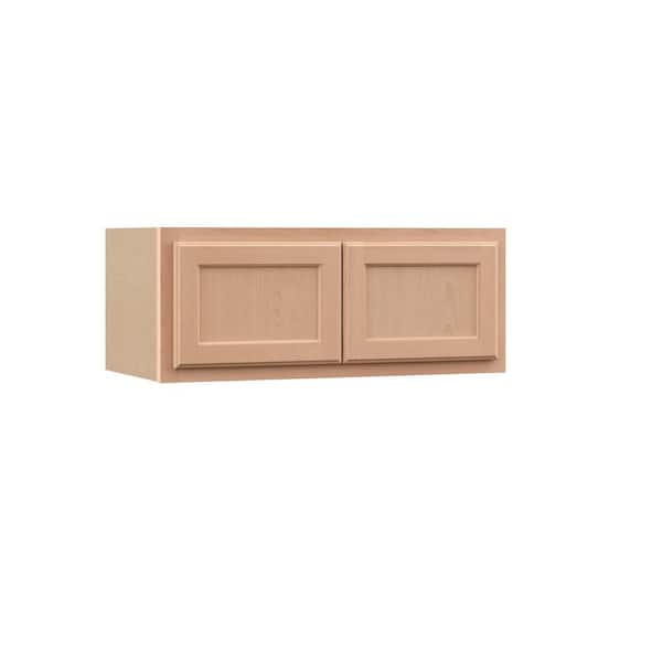 Recessed Panel 30 in. W x 12 in. D x 12 in. H Assembled Wall Bridge Kitchen Cabinet in Unfinished