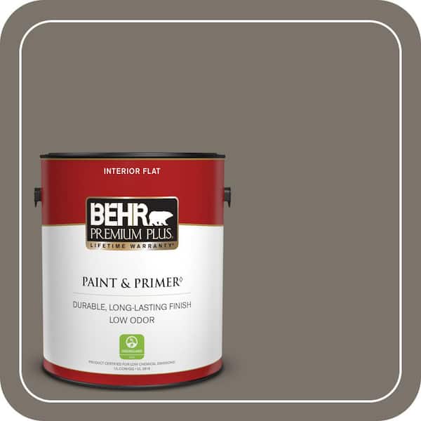 BEHR PREMIUM PLUS 1 gal. #MQ2-58 Unpredictable Hue Flat Low Odor Interior Paint & Primer