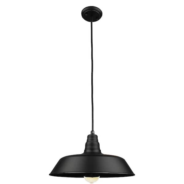 Unbranded 1-Light Black Outdoor Pendant Light