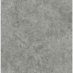 Spatula Effect Grey Paper Non-Pasted Strippable Wallpaper Roll (Cover 56.05 sq. ft.)