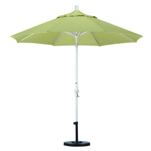 California Umbrella 9 ft. Aluminum Collar Tilt Patio Umbrella in Beige Pacifica