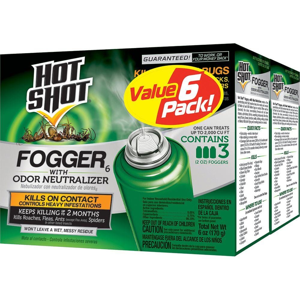 Hot Shot Insect Fogger Aerosol with Odor Neutralizer (6Pack) HG26180