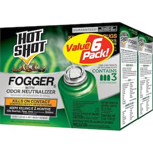 Hot Shot Insect Fogger Aerosol with Odor Neutralizer (6-Pack)