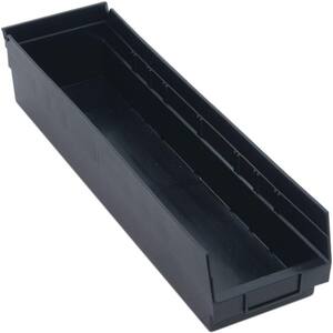 Conductive Shelf 11.5 Qt. Storage Tote in Black (8-Pack)
