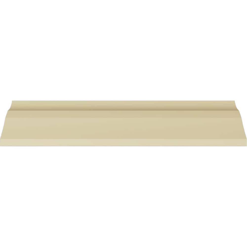 Queenstown Smooth White Polyurethane Crown Moulding