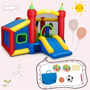 6-in-1 Inflatable Bounce House Bouncy Castle Blo-Watt up Toddler Bouncy House for Kids Indoor Outdoor with 480 Blower