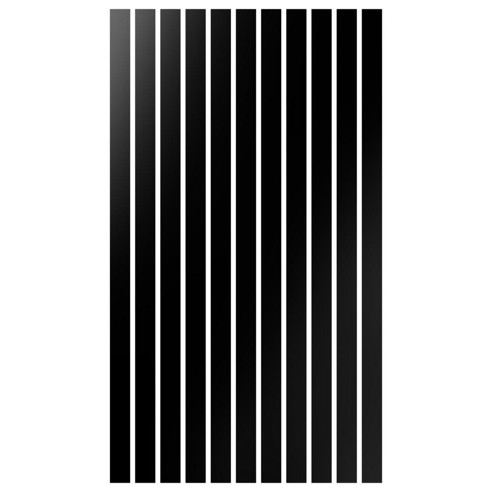 Adjustable Slat Wall 1/8 in. T x 4 ft. W x 8 ft. L Black Acrylic Decorative Wall Paneling (11-Pack) price history on PriceWatchPro