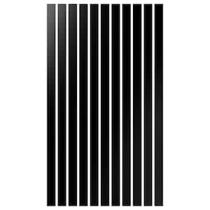 Adjustable Slat Wall 1/8 in. T x 4 ft. W x 8 ft. L Black Acrylic Decorative Wall Paneling (11-Pack)